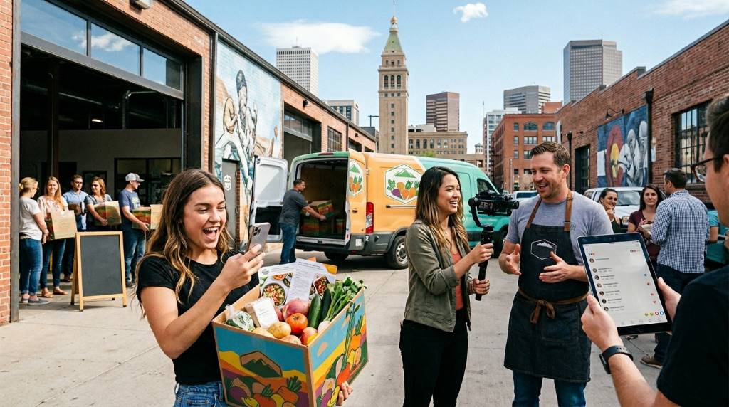 Subscription food company engaging customers through social media content