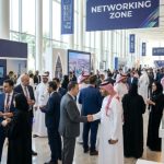 Investors and real estate developers networking on the exhibition floor at Cityscape Global 2026 in Riyadh Saudi Arabia