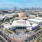 Aerial view of Expo City Dubai Exhibition Centre, venue for GITEX Global 2026 in December